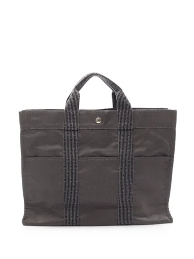 Pre-owned Hermes 2000s Yale Line Mm Tote Bag In グレー