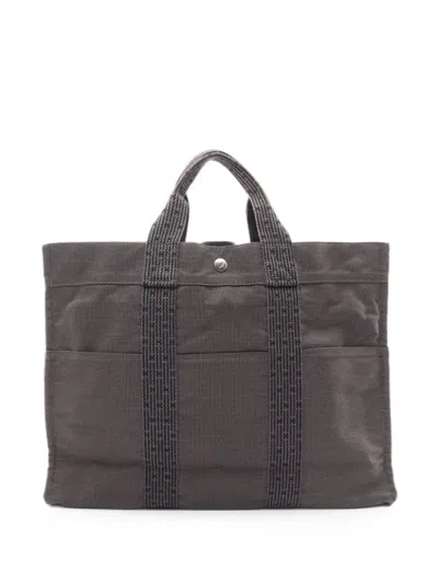 Hermes 2000s Yale Line Mm Tote Bag In Blue