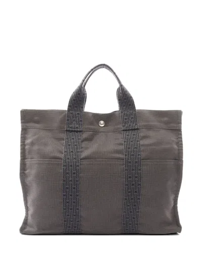 Pre-owned Hermes 2000s Yale Line Mm Tote Bag In Brown
