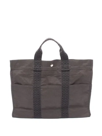Pre-owned Hermes 2000s Yale Line Mm Tote Bag In Gray
