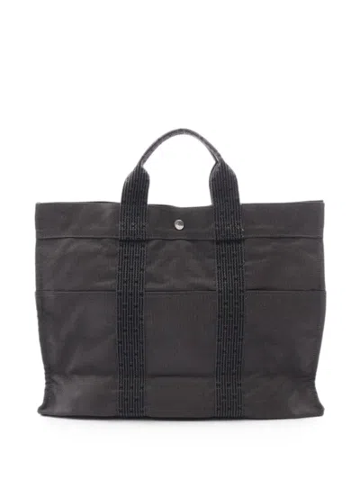 Pre-owned Hermes 2000s Yale Line Mm Tote Bag In Gray