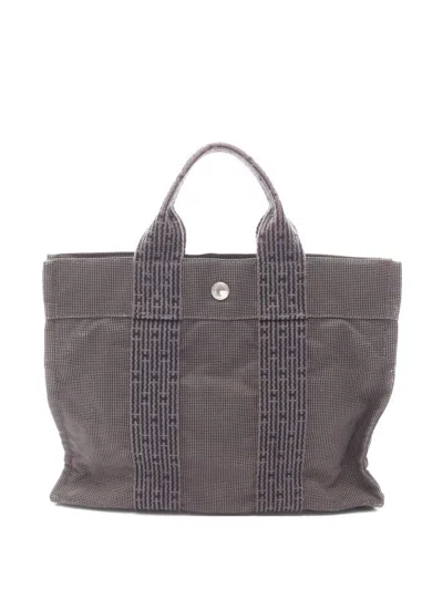 Pre-owned Hermes 2000s Yale Line Pm Tote Bag In Gray