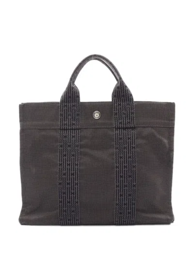 Pre-owned Hermes 2000s Yale Line Pm Tote Bag In Grey