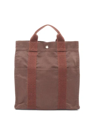 Pre-owned Hermes 2000s Yell Line Ado Mm Backpack In Brown
