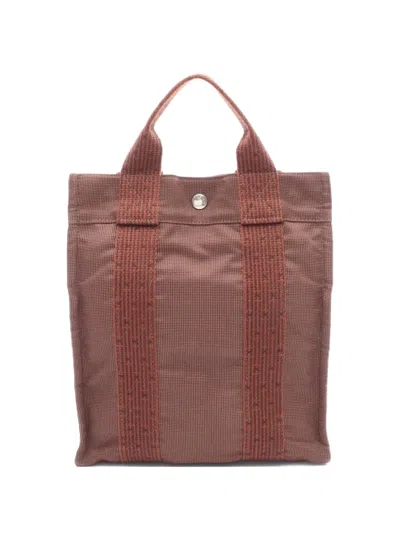 Pre-owned Hermes 2000s Yell Line Pm Backpack In Brown