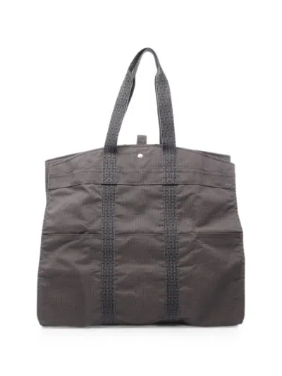Pre-owned Hermes 2000s Yell Line Tote Bag In Gray