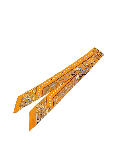 Pre-owned Hermes 2001-2025 Entre Ciel Et Mer Bandana Silk Twilly Scarf Scarves