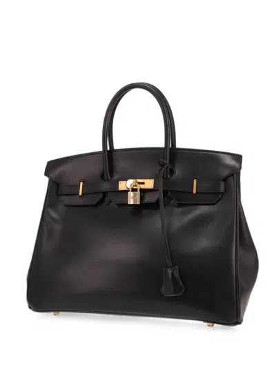 Pre-owned Hermes 2001 35 Birkin Tote Bag In Black