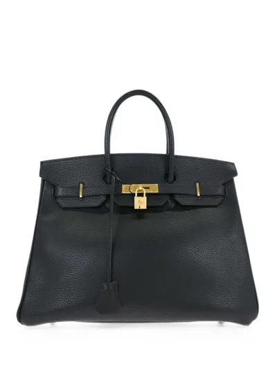 Pre-owned Hermes 2001 Birkin 35 Tote Bag In 黑色