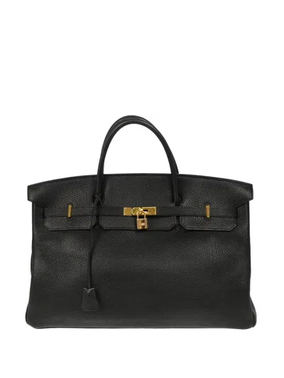 Pre-owned Hermes 2001 Birkin 45 Handbag In Black
