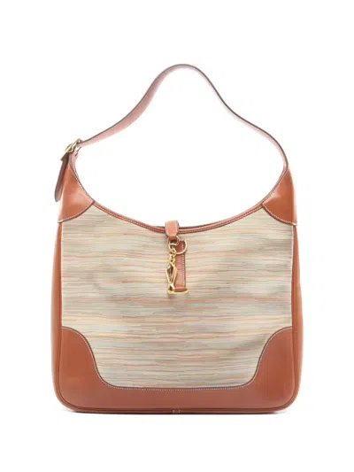 Pre-owned Hermes 2001 Trim 35 Leather Shoulder Bag In Brown