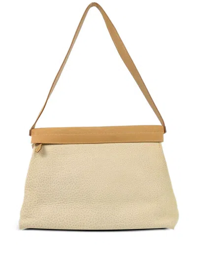 Pre-owned Hermes 2001 Yeoh Handbag In Neutrals