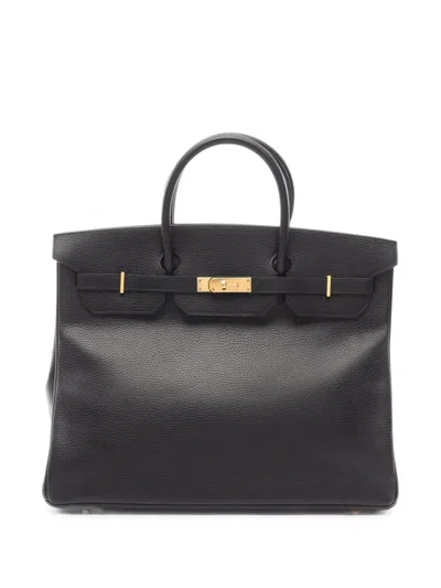 Pre-owned Hermes 2002 Birkin 40 Tote Bag In Black