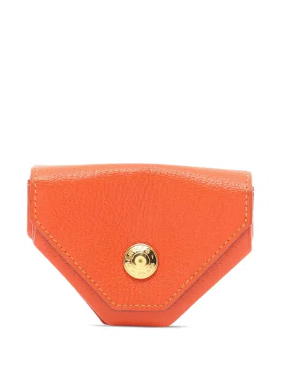 Pre-owned Hermes 2002 Chevre Le Vin Quatre Purse Coin Pouch