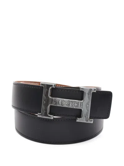 Pre-owned Hermes 2002 Constance Belt In Black