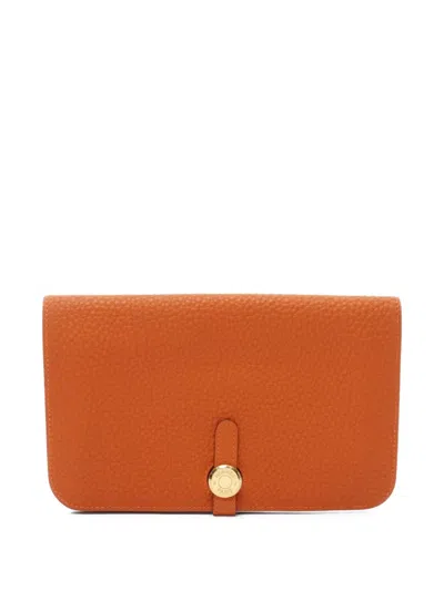 Pre-owned Hermes 2002 Dogon Gm Bi-fold Wallet