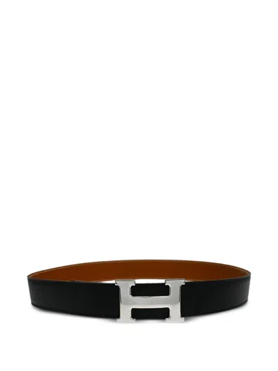 Pre-owned Hermes 2002 H-buckle Reversible Belt