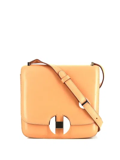 Pre-owned Hermes 2002  H Plaque Shoulder Bag In Neutrals