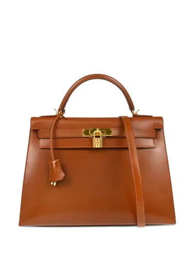 Pre-owned Hermes 2002 Kelly 32 Sellier Tote Bag