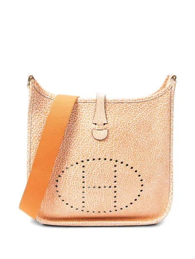 Pre-owned Hermes 2002 Pm Evelyne I Shoulder Bag In Orange