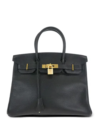 Hermes 2003 Ardennes Birkin 30 Tote Bag In Black