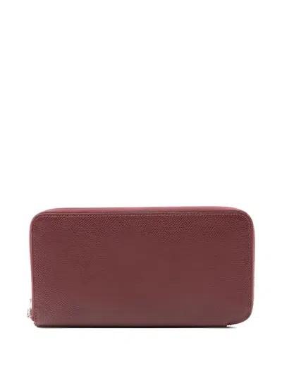 Pre-owned Hermes 2003 Azap Wallet In Red