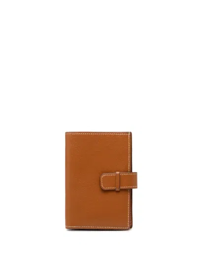 Pre-owned Hermes 2003 Barenia Jura Wallet Small Wallets In Brown