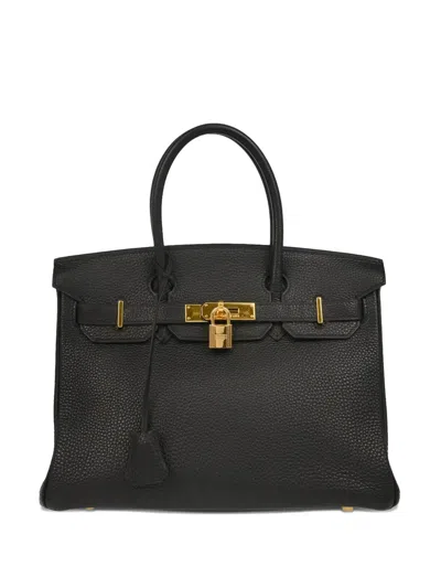Pre-owned Hermes 2003 バーキン 30 バッグ In Black