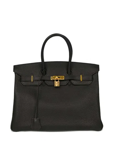 Pre-owned Hermes 2003 Birkin 35 Handbag In Black