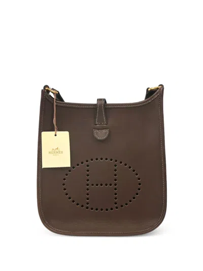 Pre-owned Hermes 2003 Evelyne Tpm Shoulder Bag In Brown
