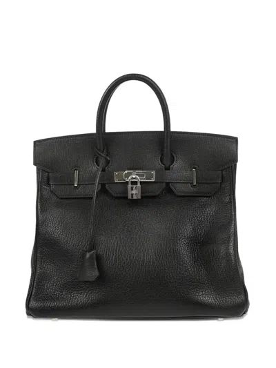 Pre-owned Hermes Haut À Courroies 32 手提包（2003年典藏款） In Black
