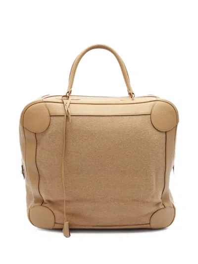 Pre-owned Hermes 2003 Omnibus Gm Handbag In Neutral