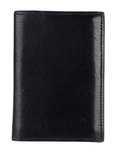 Pre-owned Hermes 2003 Provence Card Holder In Black