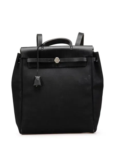 Pre-owned Hermes 2003 Toile Herbag Gm Backpack