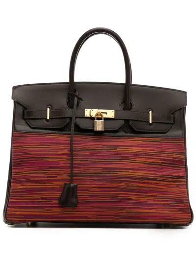 Pre-owned Hermes 2004  Birkin 35 Tote Bag In Orange