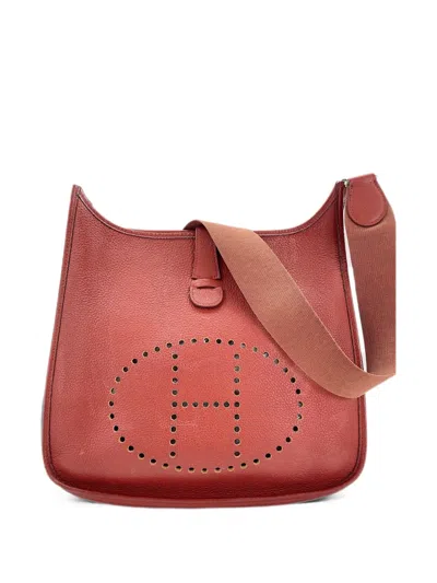 Pre-owned Hermes 2004 Evelyne Ii Gm Shoulder Bag In Brown