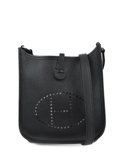 Pre-owned Hermes 2004 Evelyne Tpm Shoulder Bag In 黑色