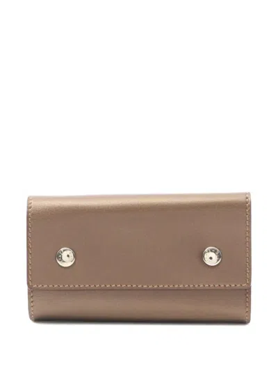 Pre-owned Hermes 2004 Leather Six Key Case In Brown