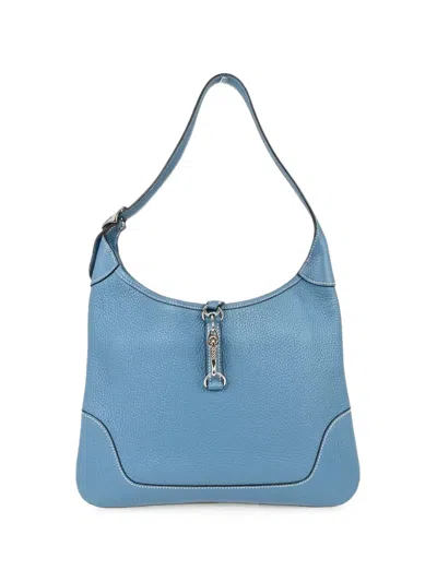 Hermes 2005 31 Jean Shoulder Bag In Blue