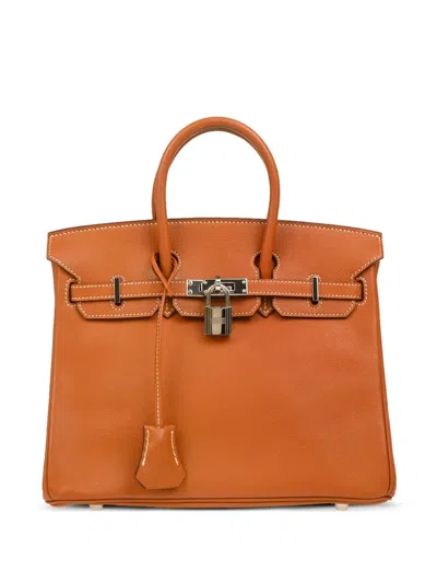Pre-owned Hermes 2005 Birkin 25 Handbag In Brown