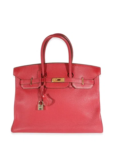 Pre-owned Hermes 2005  Birkin 35 Handbag In Red
