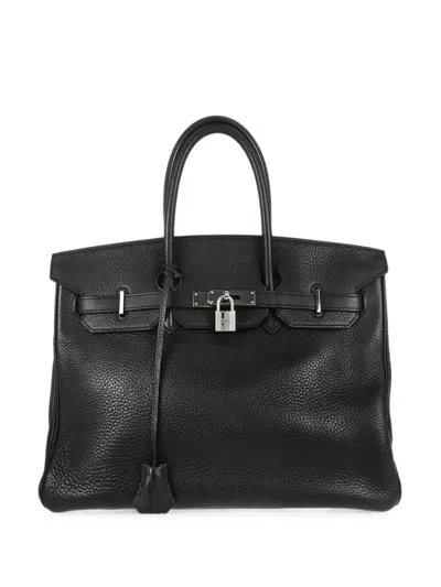 Pre-owned Hermes 2005 Birkin 35 Tote Bag In Black