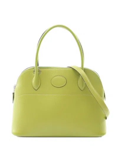 Pre-owned Hermes 2005 Bolide 27 Handbag In Yellow