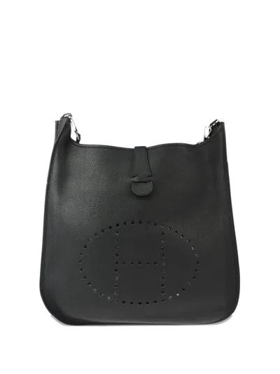 Pre-owned Hermes 2005 Evelyne 2 41 Shoulder Bag In Black