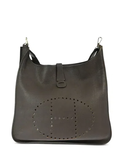 Pre-owned Hermes 2005 Evelyne Ii Tgm Shoulder Bag In Brown