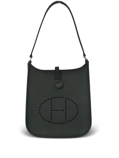 Pre-owned Hermes 2005 Evelyne Tpm Shoulder Bag In Black