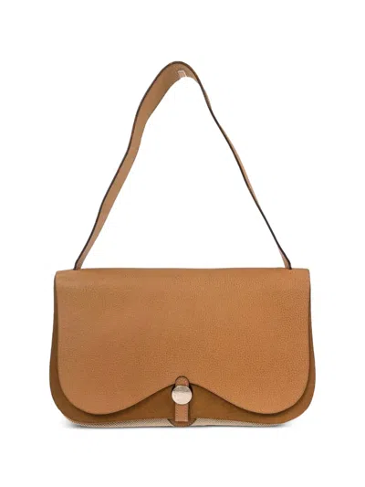 Pre-owned Hermes 2005 Mm Colorado Tote Bag In Neutral