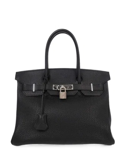 Pre-owned Hermes 2005 Togo Birkin 30 Tote Bag In Black