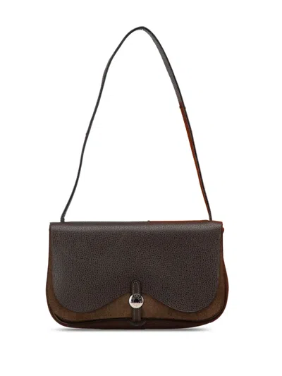 Pre-owned Hermes 2005 Vache Liege And Toile Sac Colorado Pm Shoulder Bag In Brown