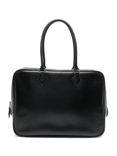 Pre-owned Hermes 2005s Plume Tote Bag In Black